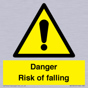 Danger Risk of falling